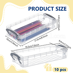 Astuccio rettangolare in plastica&nbsp;AJEW-WH0596-276B