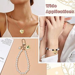 7 шт. 7 стиля латунные подвески-медальоны с микропаве из прозрачного кубического циркония&nbsp;FIND-CJ0005-08