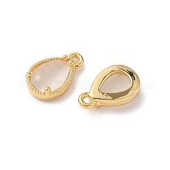 Латунные подвески из измельченного льда с кубическим цирконием&nbsp;KK-D024-26A-G