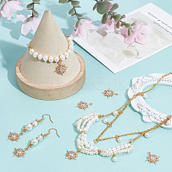 10шт латунные подвески с микропаве и кубическим цирконием&nbsp;KK-NB0003-94A