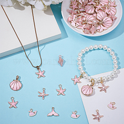 72шт 6 стиля подвески из сплава с эмалью&nbsp;ENAM-AR0001-84