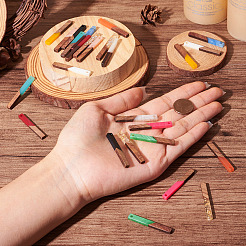 26 шт. подвески из прозрачной и непрозрачной смолы и орехового дерева в двух стилях&nbsp;RESI-TA0002-57