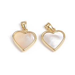 Натуральная белая ракушка перламутровая подвеска KK-L196-14C