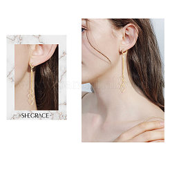 Латунные серьги обруча JE811A