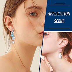 250 шт. пластиковая фурнитура для сережек-клипс KY-SC0001-70