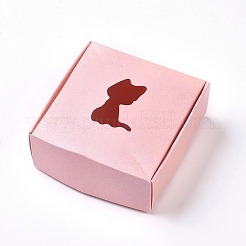 Складные подарочные коробки из крафт-бумаги CON-WH0069-75A