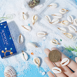 30 шт. подвески из натуральной ракушки каури SHEL-SC0001-31A