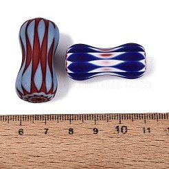Perles en verre millefiori faites à la main en forme d'os&nbsp;LA-N002-38B