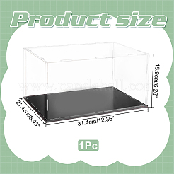 Акриловая витрина для минифигурок с черным основанием ODIS-WH0031-13