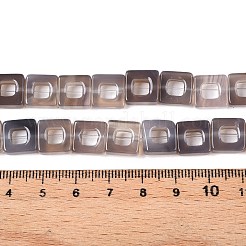 Серые натуральные бусины из агата  G-N342-102B