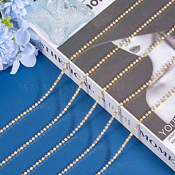 Пластиковые цепочки для чашек с жемчугом и стразами CH-WH0013-01B-G