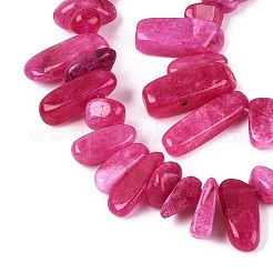 Brins de perles de quartz naturel teint&nbsp;G-Q606-24A-10