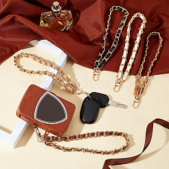 5 шт. 5 цвета pu кожа плетеный железный панцирный ремешок на запястье для сумки DIY-WR0001-71