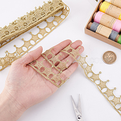 5 ярд металлизированной кружевной отделки в виде звезды OCOR-ME0001-18