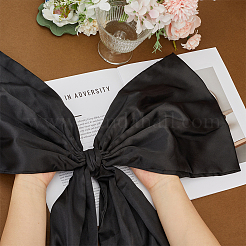 布飾り  結婚式のパーティーの装飾に  蝶結び  ブラック  930x600x33mm&nbsp;AJEW-WH0596-426D