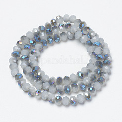 Chapelets de perles en verre électroplaqué&nbsp;EGLA-A034-J2mm-I01