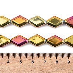 Стеклянные бусины с гальваническим покрытием &nbsp;EGLA-B010-01A-FP01