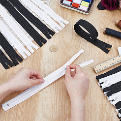 60 шт. 2-цветный цинковый сплав с нейлоновыми сменными молниями FIND-PH0026-34