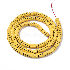 Окрашенного распылением немагнитных синтетических нитей гематита бусы G-R468-02C-11