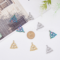 18 шт. подвески из нержавеющей стали 201 двух цветов STAS-DC0013-53