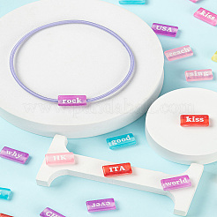 100 шт. Прозрачные акриловые бусины&nbsp;DIY-FS0001-31