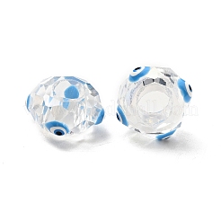 Perle di vetro trasparente europei&nbsp;GLAA-F121-07E
