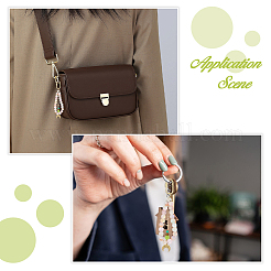 5 шт. латунные подвески-замки с винтовым карабином&nbsp;KK-DC0004-64