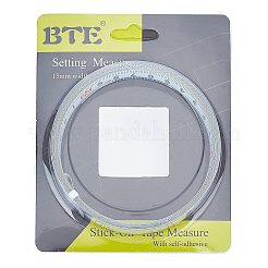 Righello adesivo posteriore in acciaio inossidabile&nbsp;STAS-WH0022-10P