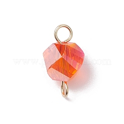 7 шт. гальванизированные прозрачные стеклянные поворотные соединители&nbsp;PALLOY-JF04317-02