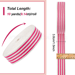 Лента из поликоттона в полоску длиной 10 ярд.&nbsp;OCOR-BC0006-74A
