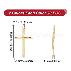 40шт 2 цвета подвески из сплава с покрытием стойки FIND-AR0003-78