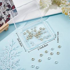 52шт. 2-х цветные латунные бусины-рамки KK-CN0001-73