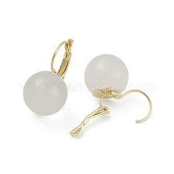 Orecchini a cerchio tondi in ottone con resina&nbsp;EJEW-Q391-09G-04