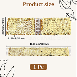 Cinture larghe ed elastiche con paillettes scintillanti&nbsp;AJEW-WH20128-026P-04