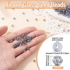Perles de rocaille en verre et peinture à cuisson Picasso&nbsp;SEED-TA0001-62L