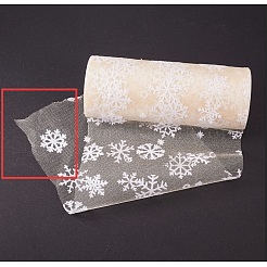 Cintas de malla decorativa de copo de nieve&nbsp;OCOR-P010-G02