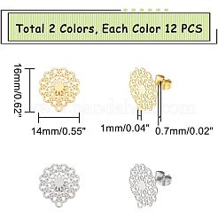 Фурнитура для сережек-гвоздиков из нержавеющей стали 304 STAS-UN0008-71
