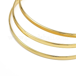 7шт плоские вакуумные браслеты из нержавеющей стали 201 комплект для женщин BJEW-F476-07G-03