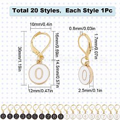 Маркеры фиксирующих стежков номер 0~9 HJEW-SC0001-38