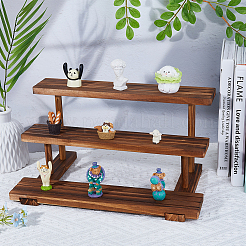 3-ярусный деревянный органайзер для ювелирных изделий с подставками для витрины ODIS-WH0058-18A