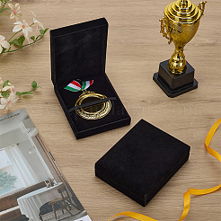 Coffret cadeau médaille en velours&nbsp;CON-WH0130-01B