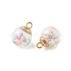 Стеклянные круглые подвески&nbsp;GLAA-P063-01G-14