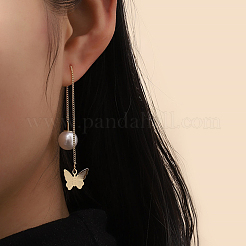 5 пара латунных сережек-гвоздиков с покрытием DIY-BBC0001-89