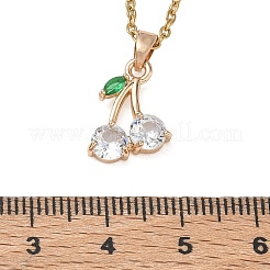 Colliers pendentifs en laiton et zircon cubique&nbsp;SA-CBA7E55-04G-02