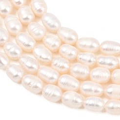 Brins de perles de culture d'eau douce naturelles&nbsp;PEAR-D003-01D-07