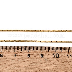 Colliers à maillons Boston en acier inoxydable 304 de 1.3 mm pour femmes et hommes&nbsp;NJEW-Z115-12G-01