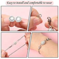 20 комплект 2-х цветных латунных магнитных застежек KK-CJ0001-85