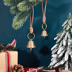 2шт латунный подвесной колокольчик&nbsp;AJEW-PH0006-96