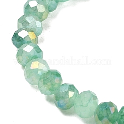 Stretch-Armbänder aus facettierten Rondell-Glasperlen in AB-Farbe für Damen&nbsp;BJEW-PH01820-11
