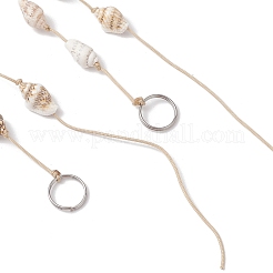 Подвесные украшения из натуральных морских ракушек&nbsp;HJEW-JM02970